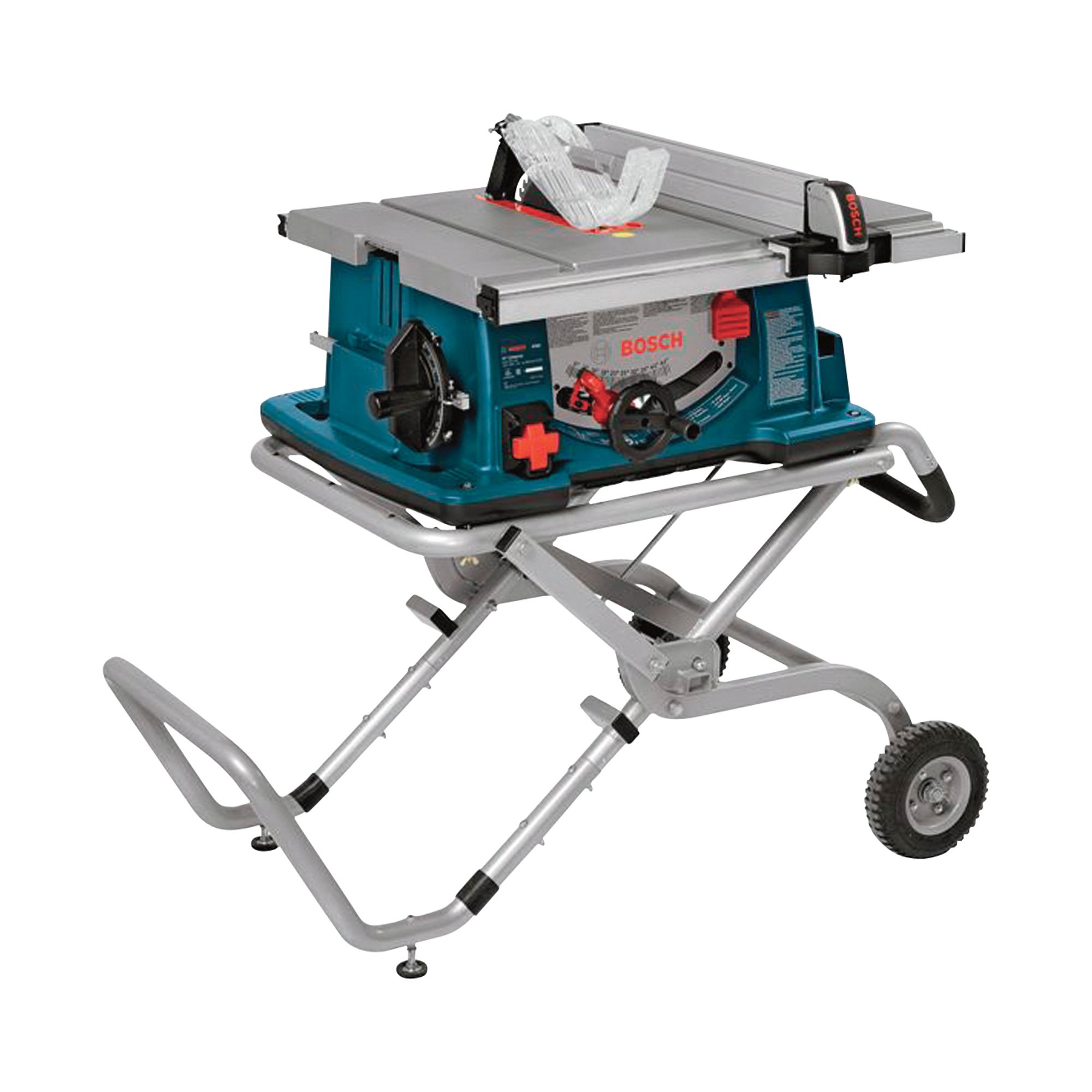 Bosch Jobsite Table Saw with Wheeled Stand – 10in. Blade, 15 Amp, Model# 4100-09